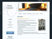 Tablet Screenshot of hotelcavalier.be